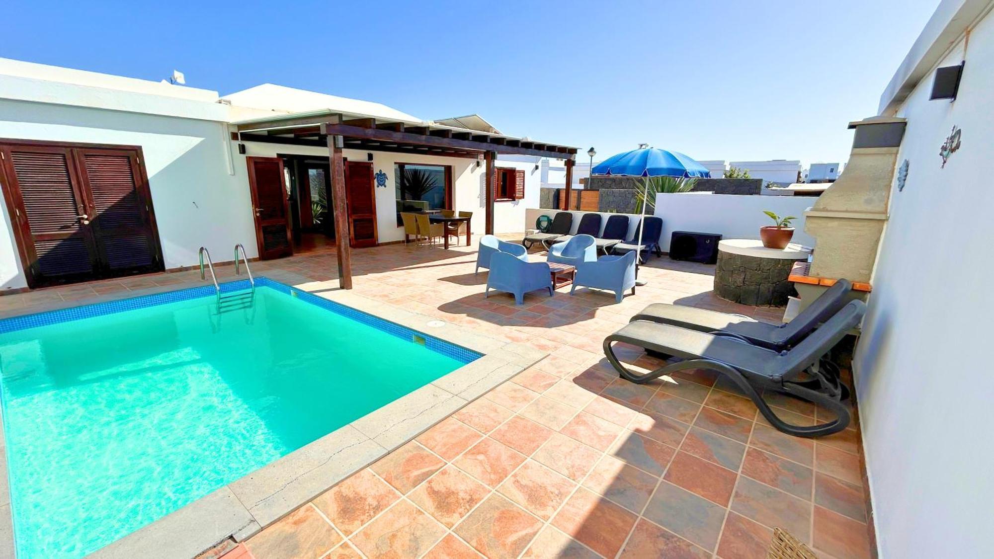Villa Citrus - Playa Blanca, Private Heated Pool, Air Conditioner Exterior photo